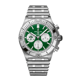 Buy Shop Breitling Chronomat B01 42 Six Nations Ireland Green Dial Silver Steel Strap Watch for Men - AB0134A91L1A1 USA Online