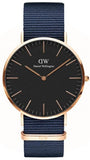 Buy Shop Daniel Wellington Classic Bayswater Black Dial Black NATO Strap Watch For Men - DW00100277 USA Online