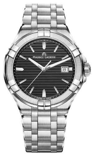 Buy Shop Maurice Lacroix Aikon Venturer Black Dial Silver Steel Strap Watch for Men - AI1008-SS002-331-1 USA Online