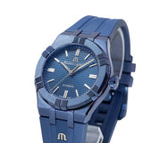 Maurice Lacroix Automatic PVD Limited Edition Blue Dial Blue Silicon Strap Watch For Men - AI6007-PVC00-430-4