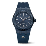 Maurice Lacroix Automatic PVD Limited Edition Blue Dial Blue Silicon Strap Watch For Men - AI6007-PVC00-430-4