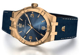 Maurice Lacroix Aikon Date Limited Edition Blue Dial Blue Leather Strap Watch For Men - AI1028-BRZ01-420-1