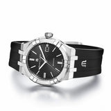 Maurice Lacroix Aikon Automatic Black Dial Black Rubber Strap Watch For Men - AI6008-SS000-330-2