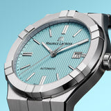 Maurice Lacroix Aikon Automatic Limited Summer Edition Blue Dial Silver Steel Strap Watch For Men - AI6008-SS00F-431-1