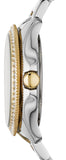 Buy Shop Fossil Cecile White Dial Two Tone Steel Strap Watch for Women - AM4543 USA Online