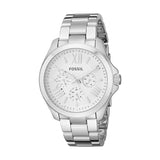 Buy Shop Fossil Cecile Multifunction Silver Dial Silver Steel Strap Watch for Women - AM4509 USA Online