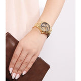 Buy Shop Michael Kors Layton Pave Blue Dial Gold Steel Strap Watch for Women - MK6243 USA Online