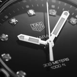 Buy Shop Tag Heuer Aquaracer Quartz Black Dial Two Tone Steel Strap Watch for Women - WAY131C.BA0913 USA Online
