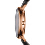 Buy Shop Emporio Armani Classic Quartz Mother of Pearl Dial Brown Leather Strap Watch For Women - AR1601 USA Online
