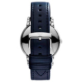 Buy Shop Emporio Armani Classic Quartz Blue Dial Black Leather Strap Watch For Men - AR1731 USA Online