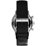Buy Shop Emporio Armani Gianni White Dial Black Leather Strap Watch For Men - AR0385 USA Online