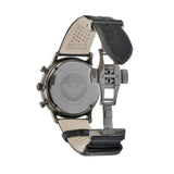 Buy Shop Emporio Armani Classic Grey Dial Grey Leather Strap Watch For Men - AR0388 USA Online