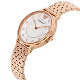 Buy Shop Emporio Armani Kappa Analog Mother of Pearl Dial Rose Gold Steel Strap Watch For Women - AR11006 USA Online