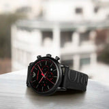 Buy Shop Emporio Armani Luigi Chronograph Black Dial Black Rubber Strap Watch For Men - AR11024 USA Online