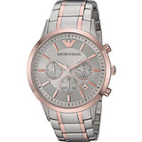 Buy Shop Emporio Armani Renato Gray Dial Gray Steel Strap Watch For Men - AR11077 USA Online