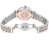 Buy Shop Emporio Armani Gianni T Bar Crystal Blue Dial Two Tone Steel Strap Watch For Women - AR11092 USA Online