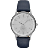 Buy Shop Emporio Armani Renato White DIal Blue Leather Strap Watch For Men - AR11119 USA Online