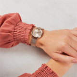 Buy Shop Emporio Armani Kappa Pink Dial Pink Mesh Bracelet Watch For Women - AR11129 USA Online