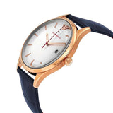 Buy Shop Emporio Armani Classic Silver Dial Blue Leather Strap Watch For Men - AR11131 USA Online