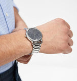Buy Shop Emporio Armani Classic Quartz Grey Dial Silver Steel Strap Watch For Men - AR11134 USA Online