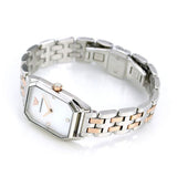 Buy Shop Emporio Armani Gianni T Bar Mother of Pearl Dial Two Tone Steel Strap Watch For Women - AR11146 USA Online