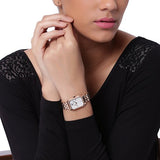 Buy Shop Emporio Armani Giola White Mother of Pearl Dial Rose Gold Steel Strap Watch For Women - AR11147 USA Online