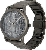 Buy Shop Emporio Armani Luigi Analog Grey Dial Grey Steel Strap Watch For Men - AR11155 USA Online