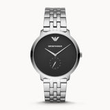 Buy Shop Emporio Armani Classic Quartz Black Dial Silver Steel Strap Watch For Men - AR11161 USA Online