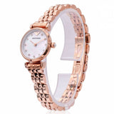 Buy Shop Emporio Armani Gianni T-Bar Mother of Pearl Dial Rose Gold Steel Strap Watch For Women - AR11203 USA Online