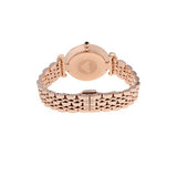 Buy Shop Emporio Armani Gianni T Bar Black Dial Rose Gold Steel Strap Watch For Women - AR11206 USA Online