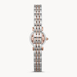 Buy Shop Emporio Armani Gianni T Bar Quartz Blue Dial Two Tone Steel Strap Watch For Women - AR11222 USA Online