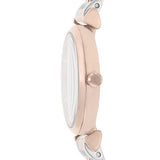 Buy Shop Emporio Armani Gianni T Bar Pink Dial Two Tone Steel Strap Watch For Women - AR11223 USA Online