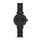 Buy Shop Emporio Armani Gianni T Bar All Black Diamond Dial Watch For Women - AR11245 USA Online