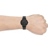 Buy Shop Emporio Armani Gianni T Bar Analog Black Dial Black Steel Strap Watch For Men - AR11299 USA Online