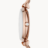 Buy Shop Emporio Armani Gianni T Bar Mother of Pearl Dial Rose Gold Mesh Bracelet Watch For Women - AR11320 USA Online