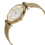 Buy Shop Emporio Armani Gianni T Bar Mother of Pearl Dial Gold Mesh Bracelet Watch For Women - AR11321 USA Online