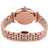 Buy Shop Emporio Armani Gianni T Bar Quartz Mother of Pearl Dial Rose Gold Steel Strap Watch For Women - AR11385 USA Online