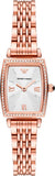 Buy Shop Emporio Armani Gianni T Bar Quartz Crystals White Dial Rose Gold Steel Strap Watch For Women - AR11406 USA Online