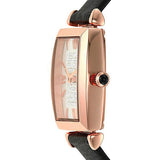 Buy Shop Emporio Armani Gianni T Bar Quartz White Dial Black Leather Strap Watch For Women - AR11408 USA Online