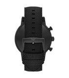 Buy Shop Emporio Armani Luigi Chronograph Black Dial Black Leather Strap Watch For Men - AR11133 USA Online