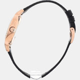 Buy Shop Emporio Armani Cleo Three-Hand Mother of Pearl Dial Black Leather Strap Watch For Women - AR11485 USA Online