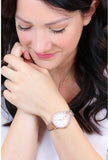Buy Shop Emporio Armani Cleo Mother of Pearl Dial Two Tone Steel Strap Watch For Women - AR11499 USA Online