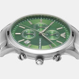 Buy Shop Emporio Armani Renato Chronograph Green Dial Silver Steel Strap Watch For Men - AR11507 USA Online