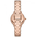 Buy Shop Emporio Armani Aira Three Hand Mother of Pearl Dial Rose Gold Steel Strap Watch For Women - AR11523 USA Online