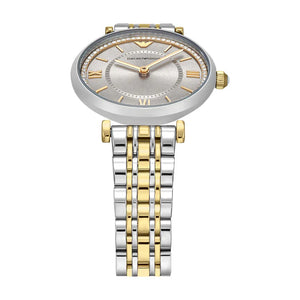 Buy Shop Emporio Armani Gianni T-Bar Beige Dial Two Tone Steel Strap Watch for Women - AR11702 USA Online