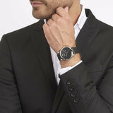 Buy Shop Emporio Armani Classic Quartz Black Dial Black Leather Strap Watch For Men - AR1692 USA Online