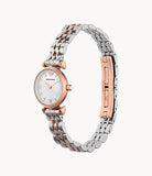 Buy Shop Emporio Armani Gianni Mother of Pearl Dial Two Tone Steel Strap Watch For Women - AR1764 USA Online