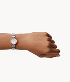 Buy Shop Emporio Armani Gianni Mother of Pearl Dial Two Tone Steel Strap Watch For Women - AR1764 USA Online
