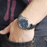 Buy Shop Emporio Armani Classic Navy Blue Dial Stainless Steel Watch For Men - AR1787 USA Online