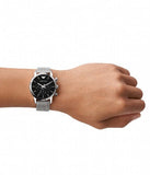 Buy Shop Emporio Armani Luigi Chronograph Black Dial Silver Mesh Bracelet Watch For Men - AR1811 USA Online